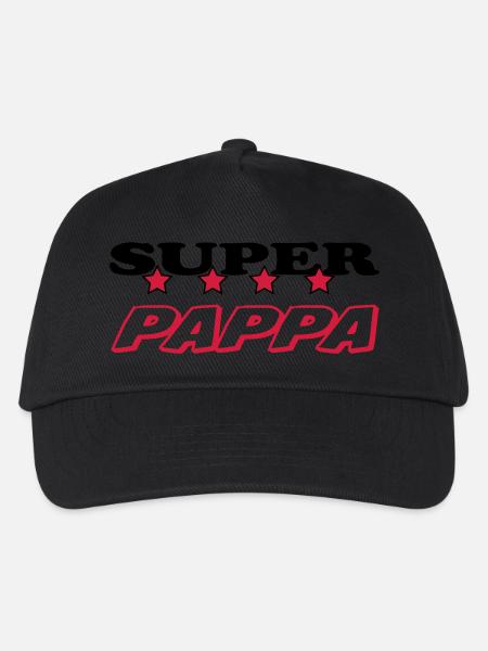 Super pappa - Kids’ Baseball Cap - black