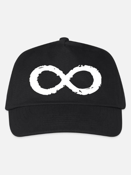 Unendlichkeitszeichen Symbol Immer und Ewig - Kinder Basecap - Schwarz