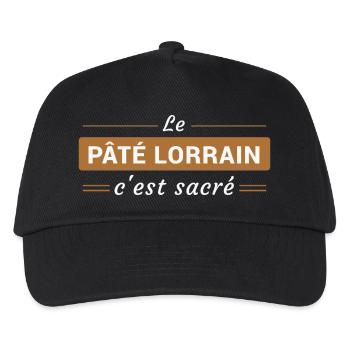 Le Pâté Lorrain, c'est Sacré - Casquette de baseball Enfant - noir - Devant