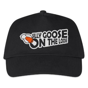 goose on the loose - Kids’ Baseball Cap - black - Front