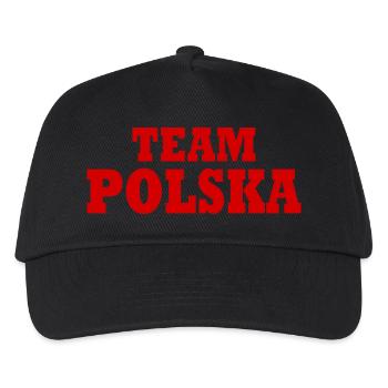 Team polska - Kinder Basecap - Schwarz - Vorne
