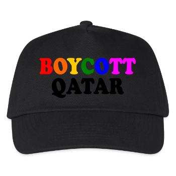 Boycott qatar - Kinder Basecap - Schwarz - Vorne