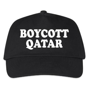 Boycott qatar - Kinder Basecap - Schwarz - Vorne