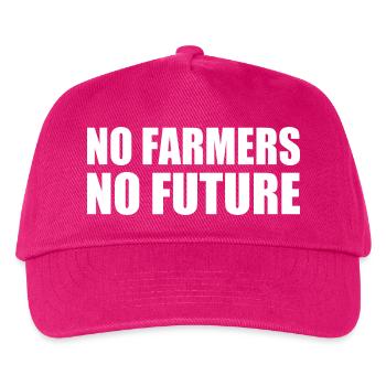 no farmers no future - Kinder Basecap - Fuchsia - Vorne