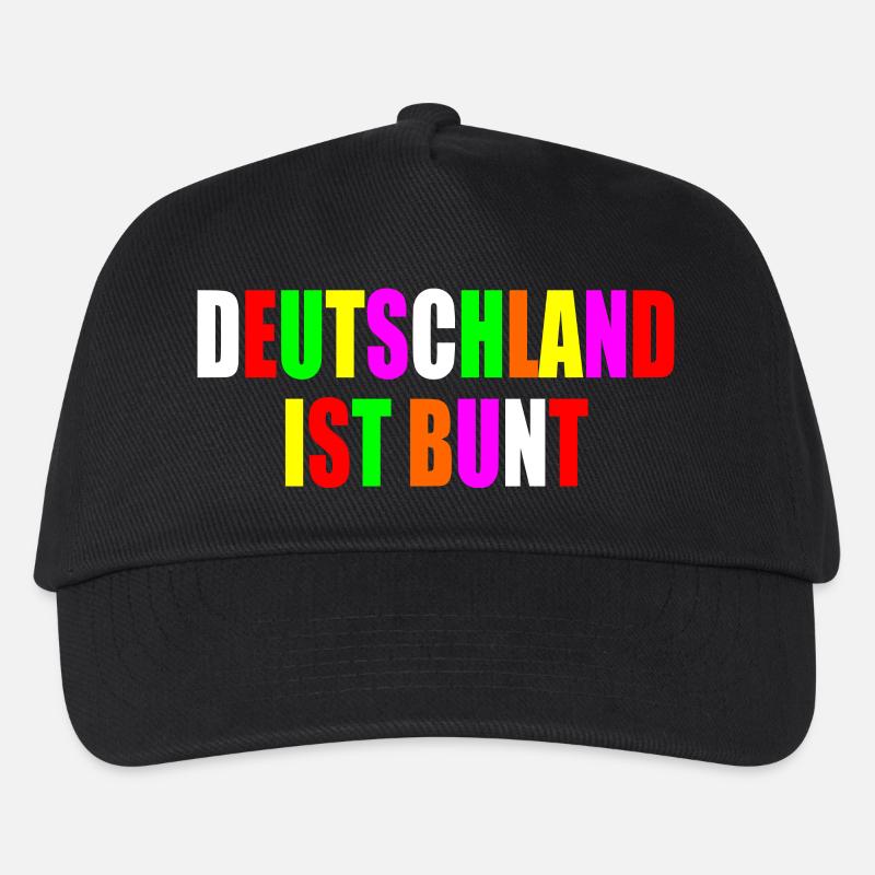 Deutschland ist bunt - Kinder Basecap - Schwarz