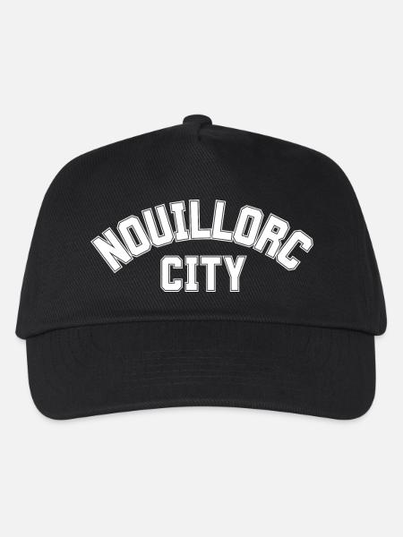NOUILLORC CITY - Wortspiel NEW YORK - Kinder Basecap - Schwarz
