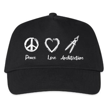 J’adore l’architecture - Casquette de baseball Enfant - noir - Devant