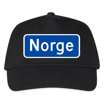 Norwegen - Kinder Basecap - Schwarz - Vorne