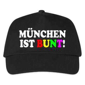 Munich is colorful - Kids’ Baseball Cap - black - Front