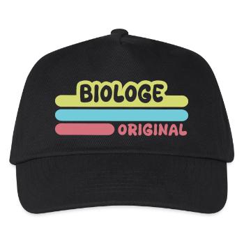 Vorname Biologe - Kinder Basecap - Schwarz - Vorne