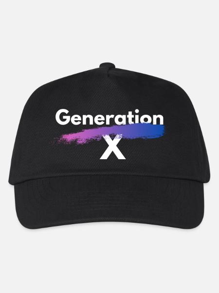 Generation X - Kinder Basecap - Schwarz