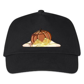 halloween Kürbis Kopf pumpkin gruselig Horror - Kinder Basecap - Schwarz - Vorne