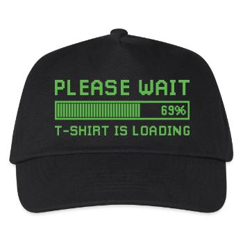 Bitte warten, das Design lädt. - Kinder Basecap - Schwarz - Vorne