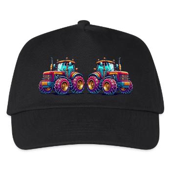 Tractor - Kids’ Baseball Cap - black - Front