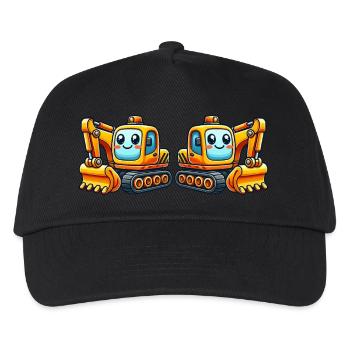 Bagger Comic - Kinder Basecap - Schwarz - Vorne