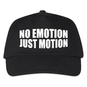 No Emotion Just Motion 8 - Kinder Basecap - Schwarz - Vorne