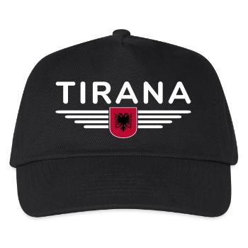 Tirana Design – Heart of Albania - Kids’ Baseball Cap - black - Front