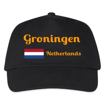 Groningen Netherlands - Stylish prints - Kids’ Baseball Cap - black - Front