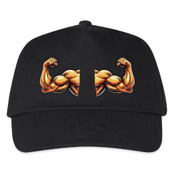 bizeps 2 - Kinder Basecap - Schwarz - Vorne