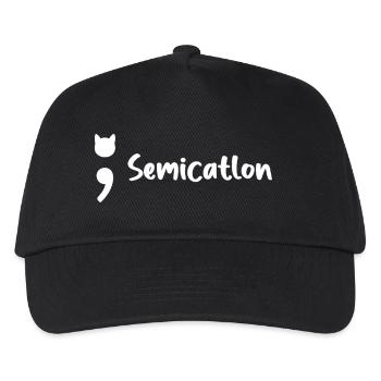 Chat semi-catlon - Casquette de baseball Enfant - noir - Devant
