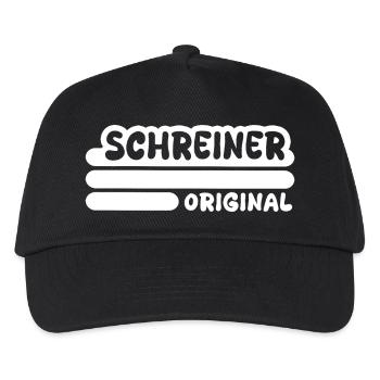 Beruf Schreiner - Kinder Basecap - Schwarz - Vorne