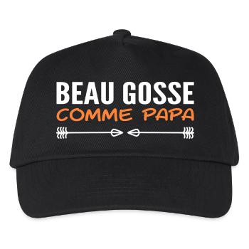 Handsome like dad - Kids’ Baseball Cap - black - Front