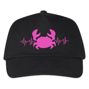 Krabbe - Kinder Basecap - Schwarz - Vorne
