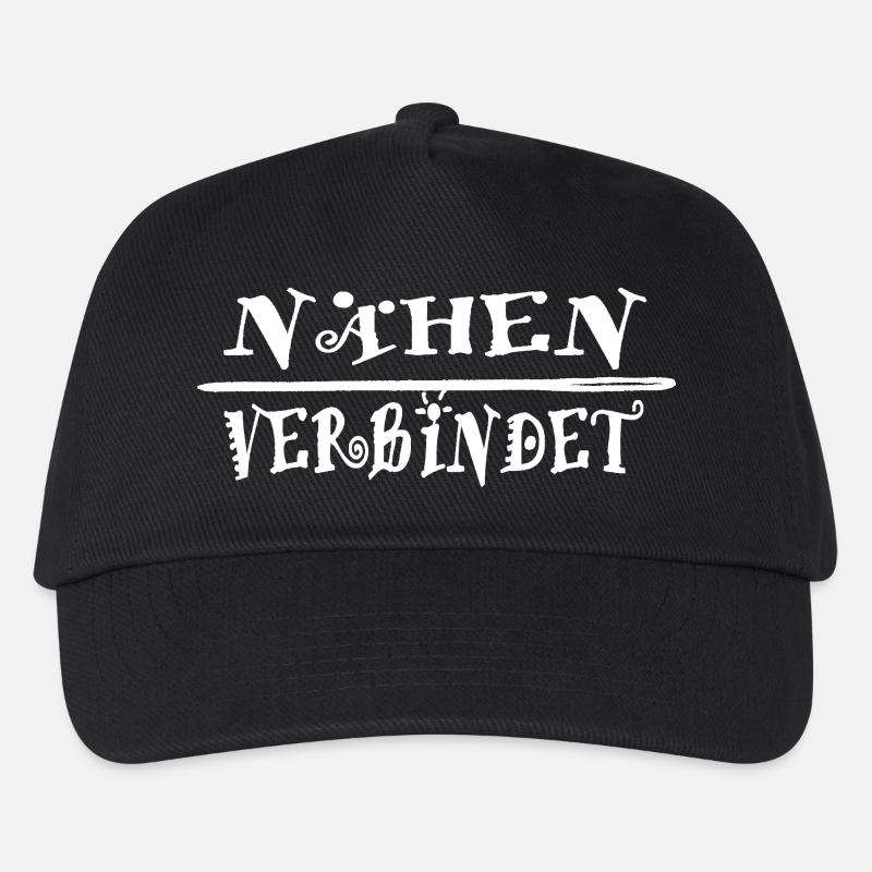 Nähen verbindet Geschenkidee - Kinder Basecap - Schwarz