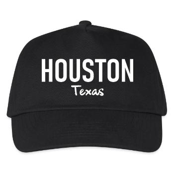 Houston - Texas - USA - United States of America - Kinder Basecap - Schwarz - Vorne