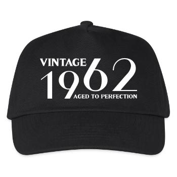 Vintage 1962 aged to perfection - Casquette de baseball Enfant - noir - Devant