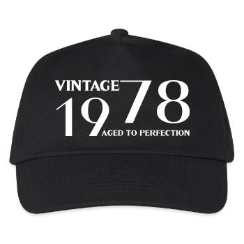 Vintage 1978 aged to perfection - Casquette de baseball Enfant - noir - Devant