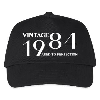 Vintage 1984 aged to perfection - Kids’ Baseball Cap - black - Front