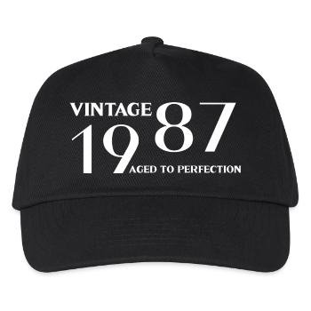 Vintage 1987 aged to perfection - Casquette de baseball Enfant - noir - Devant