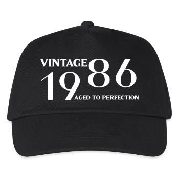 Vintage 1986 aged to perfection - Casquette de baseball Enfant - noir - Devant