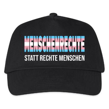 Transgender Menschenrechte Trans Pride - Kinder Basecap - Schwarz - Vorne