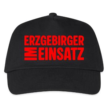 Erzgebirger im Einsatz - Kinder Basecap - Schwarz - Vorne