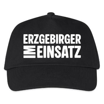Erzgebirger im Einsatz - Kinder Basecap - Schwarz - Vorne