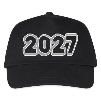 Year 2027 - Kids’ Baseball Cap - black - Front