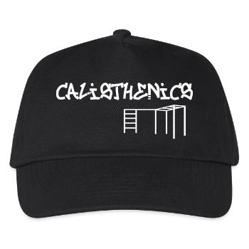 Calisthenics Street Art - Kinder Basecap - Schwarz - Vorne