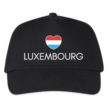 Ich liebe Luxemburg, das Herz Luxemburgs - Kinder Basecap - Schwarz - Vorne