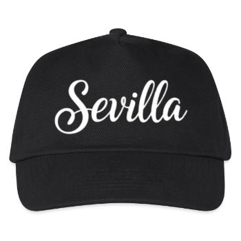 Sevilla Handwritten Script Logo - Kinder Basecap - Schwarz - Vorne