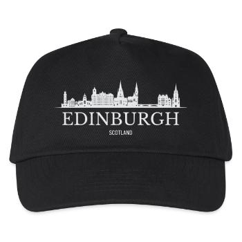 Edinburgh Skyline, Edinburgh, Schottland - Kinder Basecap - Schwarz - Vorne