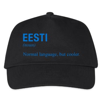 Estonian language Estonia - Kids’ Baseball Cap - black - Front