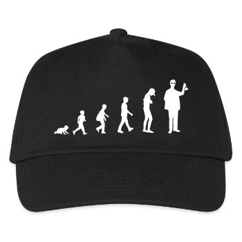 Evolution vom Baby zum Chemiker - Kinder Basecap - Schwarz - Vorne