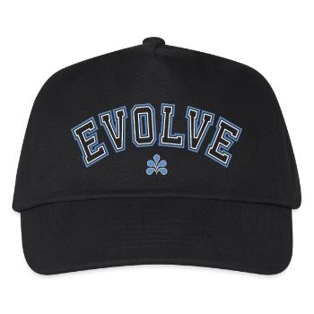 Clean Streetstyle Vintage/College Look - Kids’ Baseball Cap - black - Front