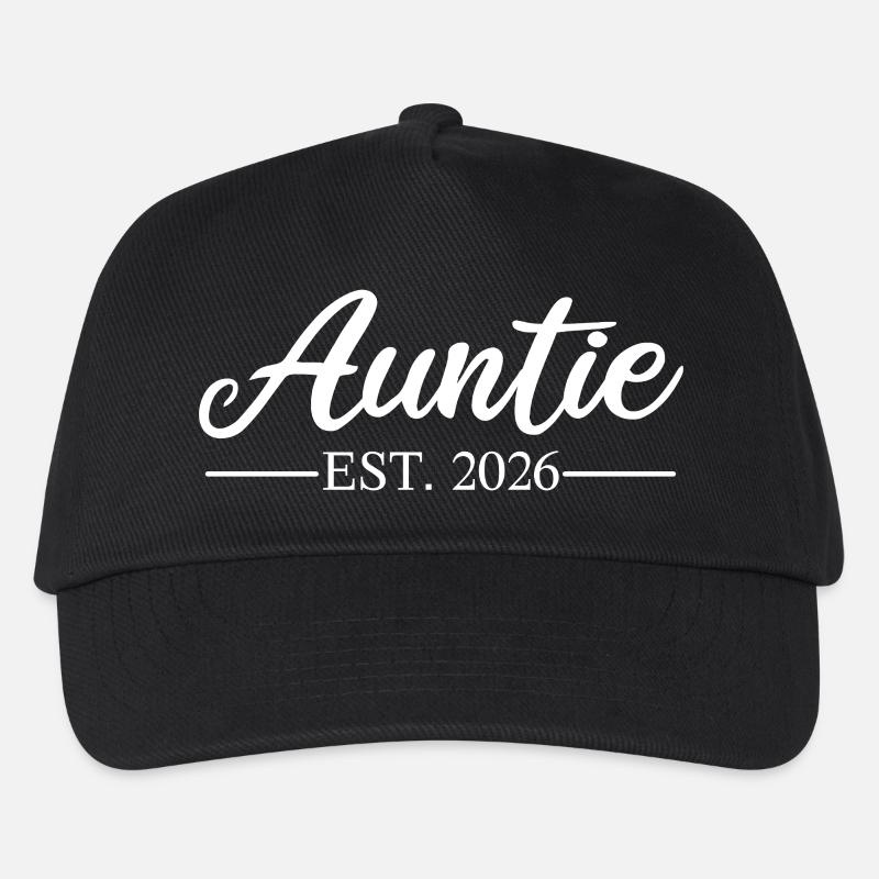 AUNTIE EST 2026 - Kinder Basecap - Schwarz