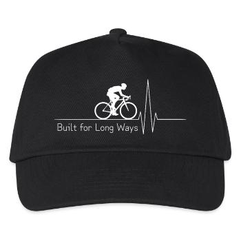 Built for Long Ways - Kids’ Baseball Cap - black - Front