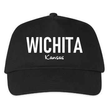 Wichita - Kansas - USA - United States of America - Kids’ Baseball Cap - black - Front