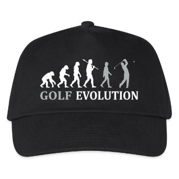 Évolution du golf – Le cadeau parfait pour le golfeur - Casquette de baseball Enfant - noir - Devant