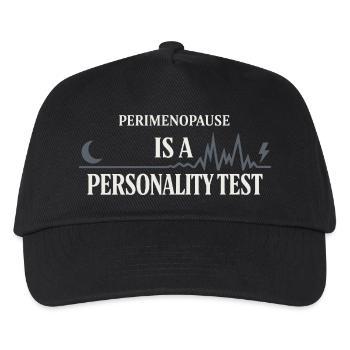 Perimenopause Humor Perimenopause - Kinder Basecap - Schwarz - Vorne